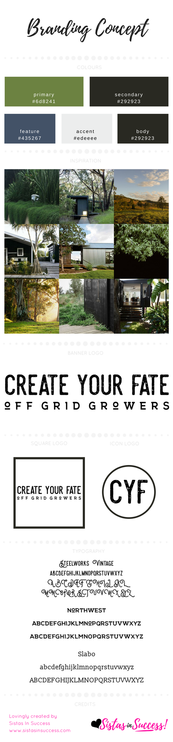 Create Your Fate Collective Group Branding Concept